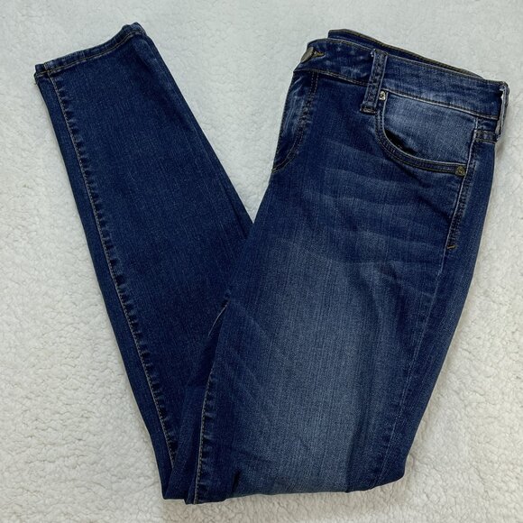 Kut from the Kloth Jeans Womens Sz 10 Blue Toothpick Skinny Mid Rise Ankle 30x30 - Picture 1 of 12